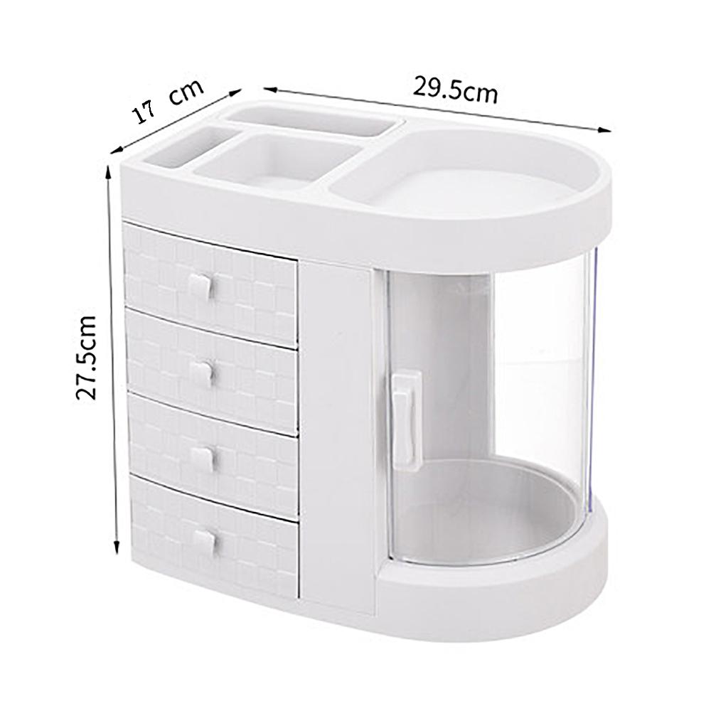 Bàn trang điểm đa chức năng có 4 ngăn mặt tủ chống bui xoay 360 độ, mặt bàn lớn