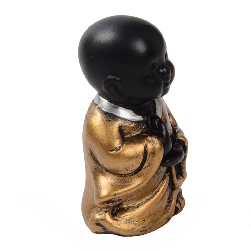 Resin Buddha Statue Monk Figurine Tea pet Ornaments