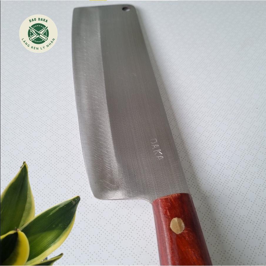 Dao thái chặt thép Nhật trắng không gỉ - Chuôi gỗ