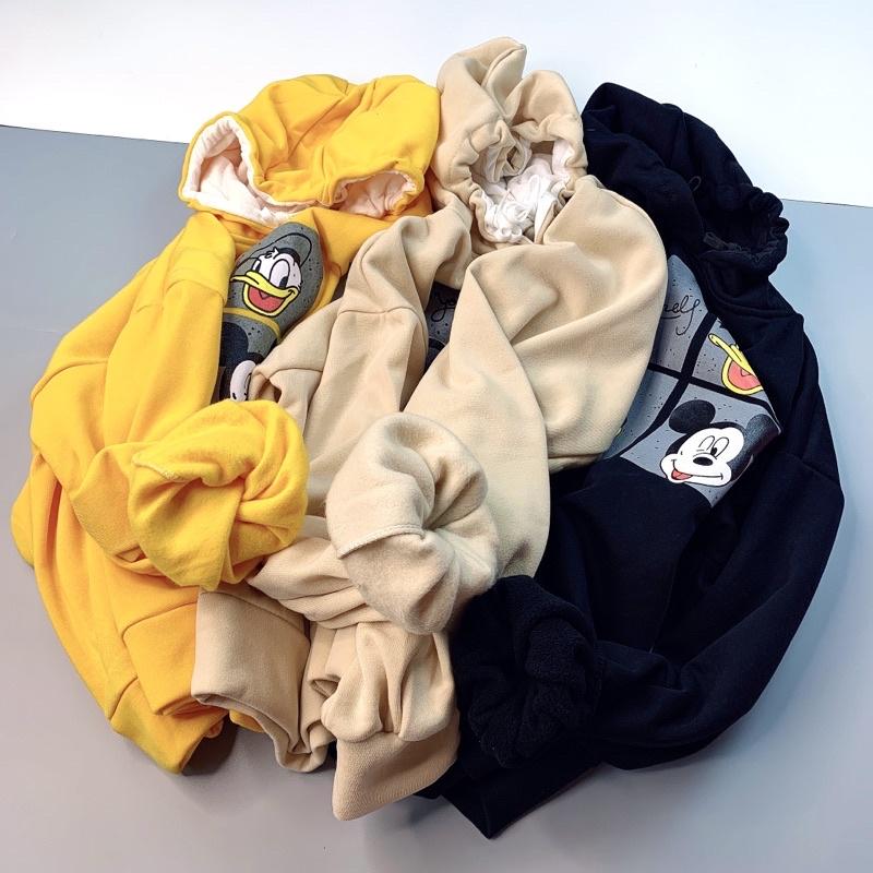 Áo hoodie nam nữ nỉ bông dày form rộng tay phồng cánh dơi HD DISPNEY