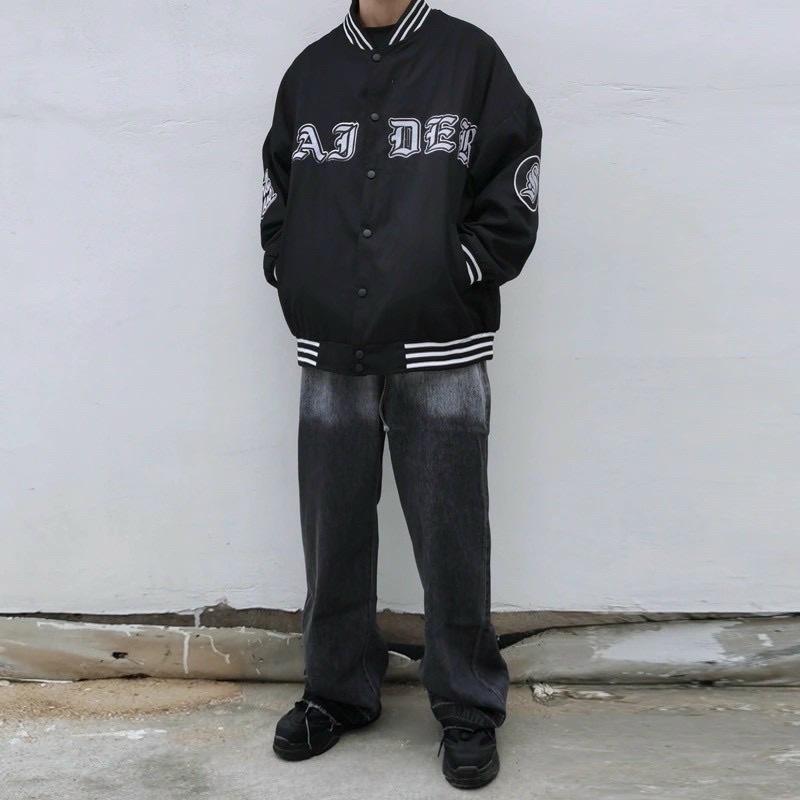 Áo Bomber Dù Rajder Chất 2 Lớp Thoáng Mát Form Rộng Unisex