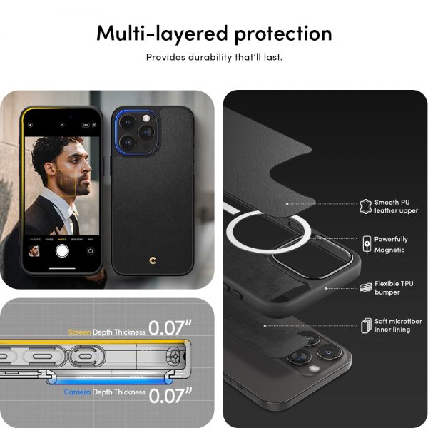 Ốp Lưng Spigen Cyrill Kajug Mag Dành Cho iPhone 15 Pro Max Sang Trọng Có Tích Hợp Sạc Không Dây ACS06632 Hàng Chính Hãng