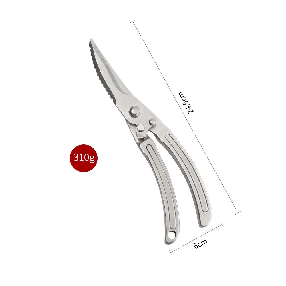 Kéo cắt gà, vịt, ngỗng ECOHUB bằng thép, cán gỗ