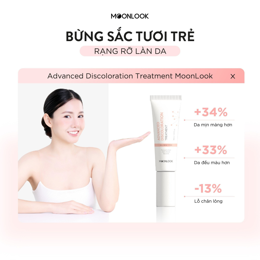 Kem giảm nám dưỡng trắng Advanced treatment Moonlook 30ml