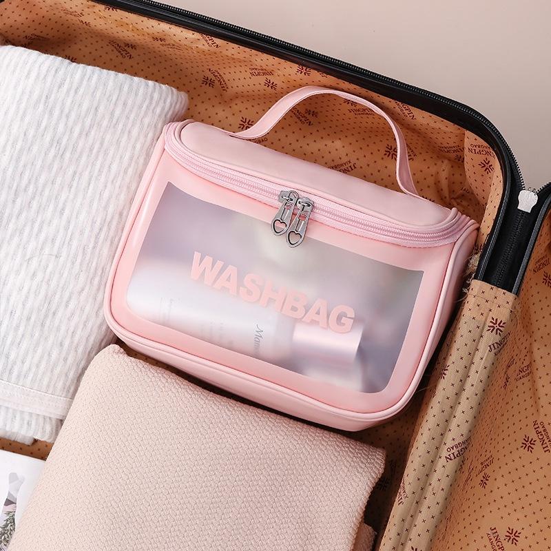 Túi đựng mỹ phẩm WASHBAG Trong Suốt Thế Hệ mới  Du Lịch Tiện Lợi