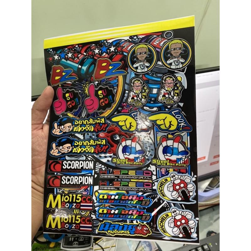 Logo sticker thailan mini trang trí xe máy,laptop...