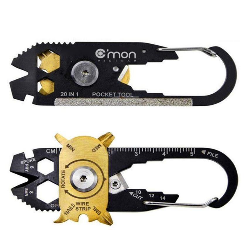 Móc khóa đa năng C'MON TOOLS 20 chức năng trong 1 206436