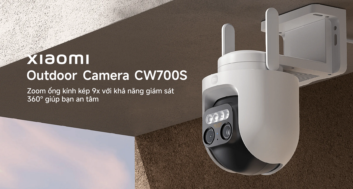 Camera IP Ngoài Trời Xiaomi CW700S 360° 4MP – Chống Nước, Hình Ảnh Siêu Nét - GiaPhucStore | Hàng Chính Hãng