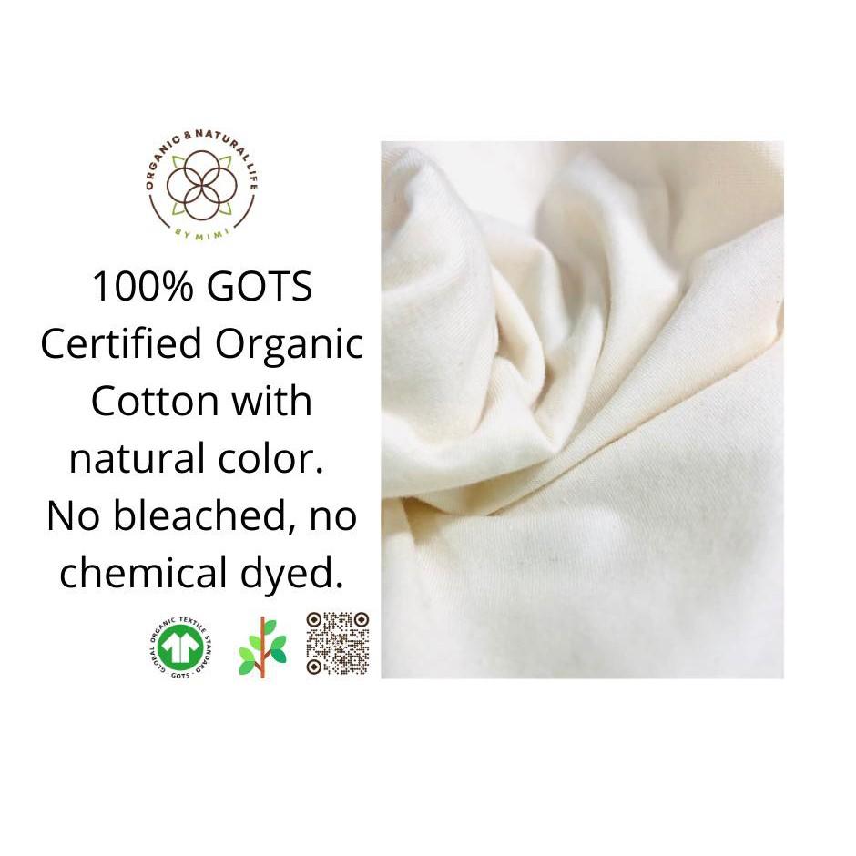 Vải cotton hữu cơ màu mộc tự nhiên - Organic and Natural Life by Mimi