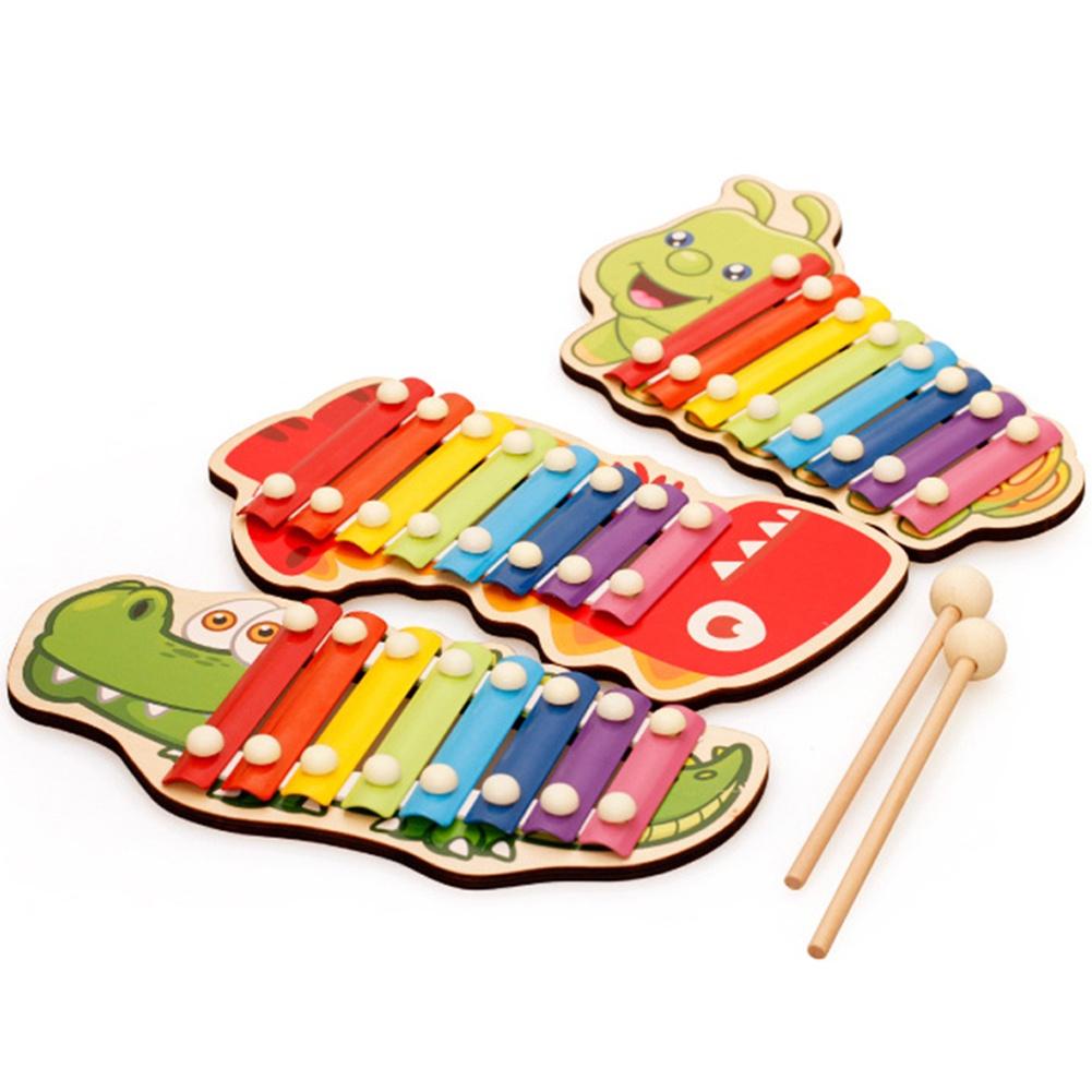 Đàn Gỗ 8 Âm Thanh Hình động vật, hình thú, Đàn Piano Xylophone, đồ chơi giáo dục Montessori