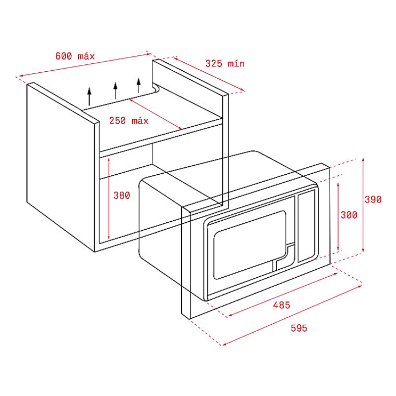 Lò vi sóng TEKA ML 820 BI - Hàng Chính Hãng