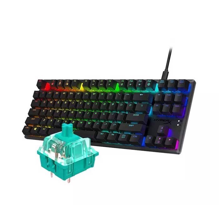 Bàn Phím Cơ HP HyperX Alloy Origins Core – Aqua Switch TKL (4P5P1AA) Hàng chính hãng