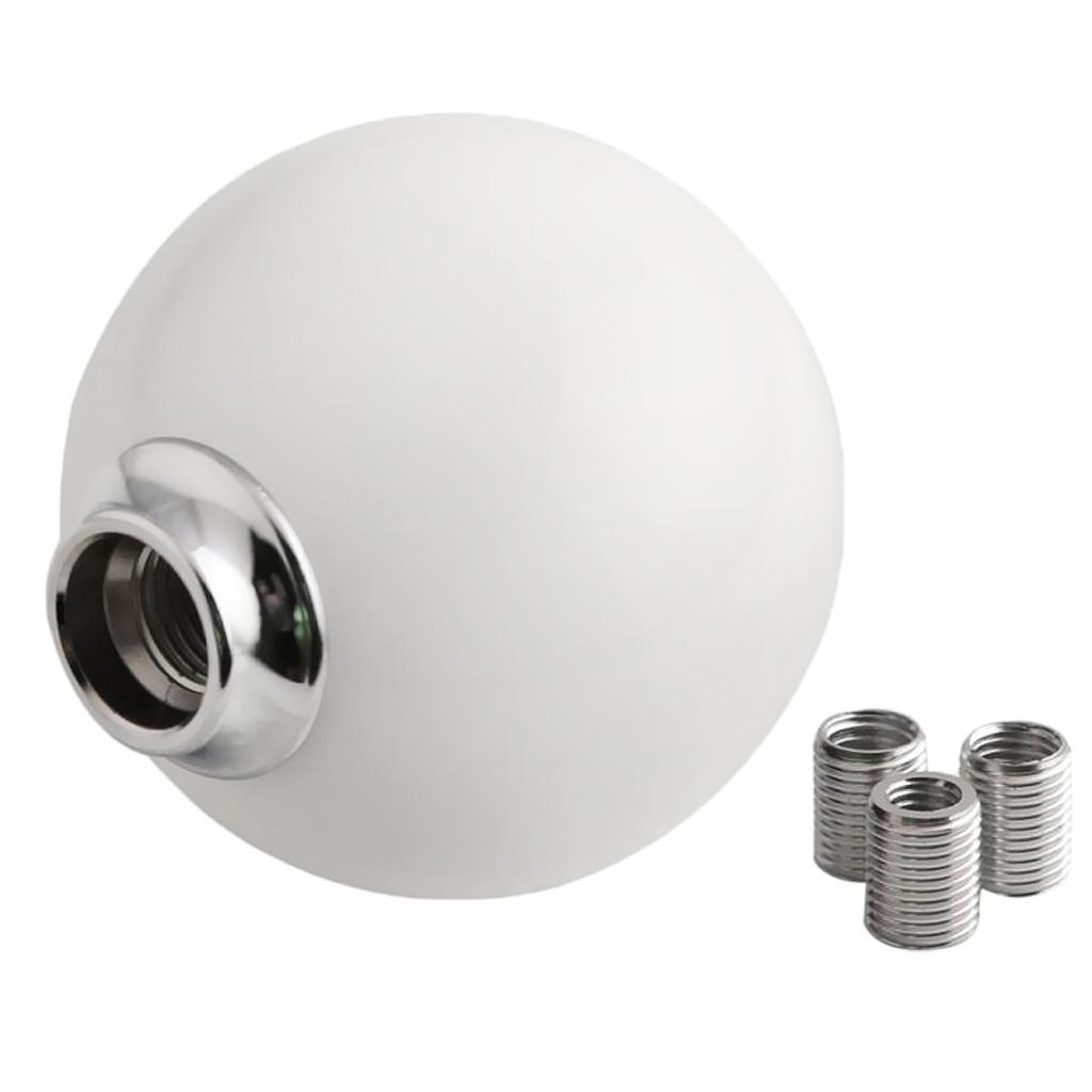High Quality Car Manual Gear Stick Lever Knob White Acrylic Round Ball