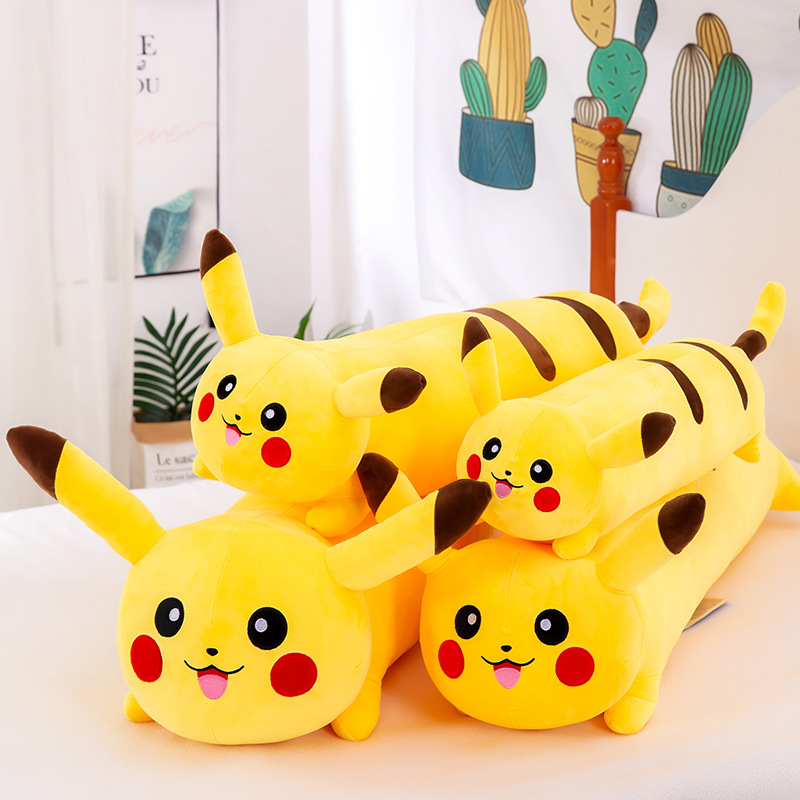 Gối Ôm Pikachu Siêu Mềm Mịn Dễ Thương (50cm---&gt;1m3) Vải Miniso 4 Chiều Êm Ái Mềm Mại, Hàng Xịn Cao Cấp Loại 1