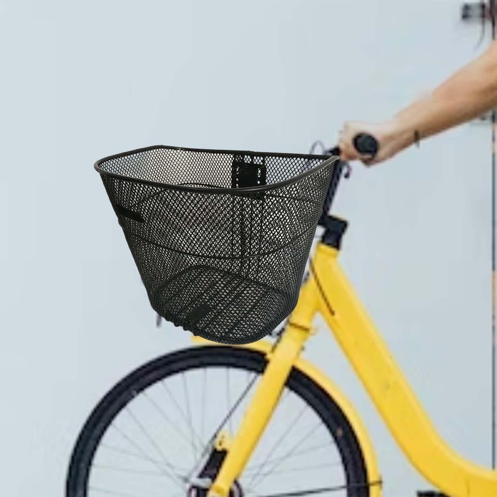 Metal Bike Basket Front Handlebar Basket Hanging Basket Detachable