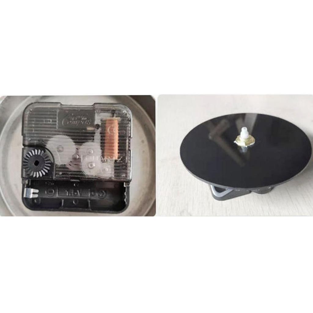 Silent Decorative Wall Clock Punching-free for Study Room Kitchen Black_S