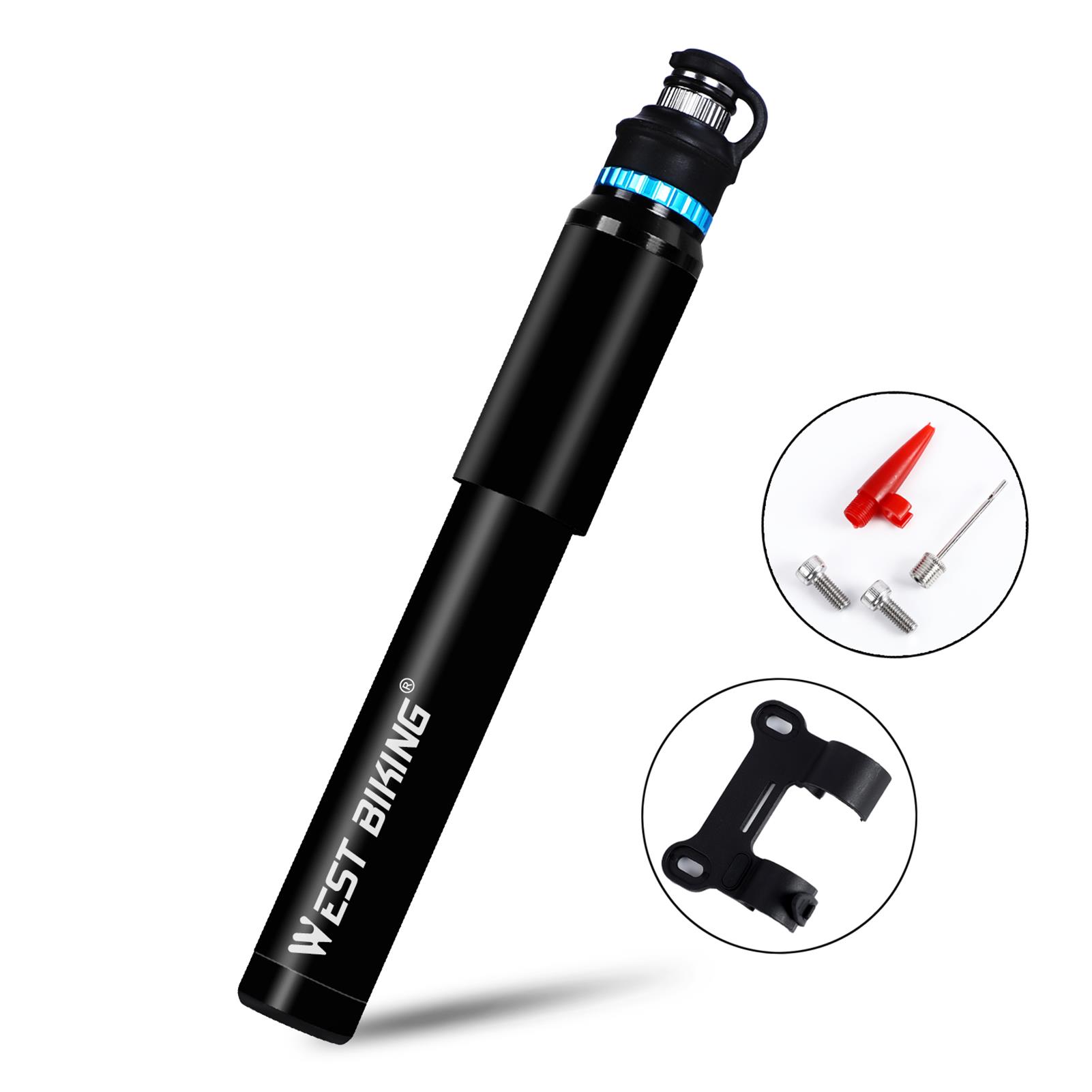 Ống Bơm Hơi Xe Đạp Mini 150PSI Áp Suất Cao Cho Van Presta Và Schrader