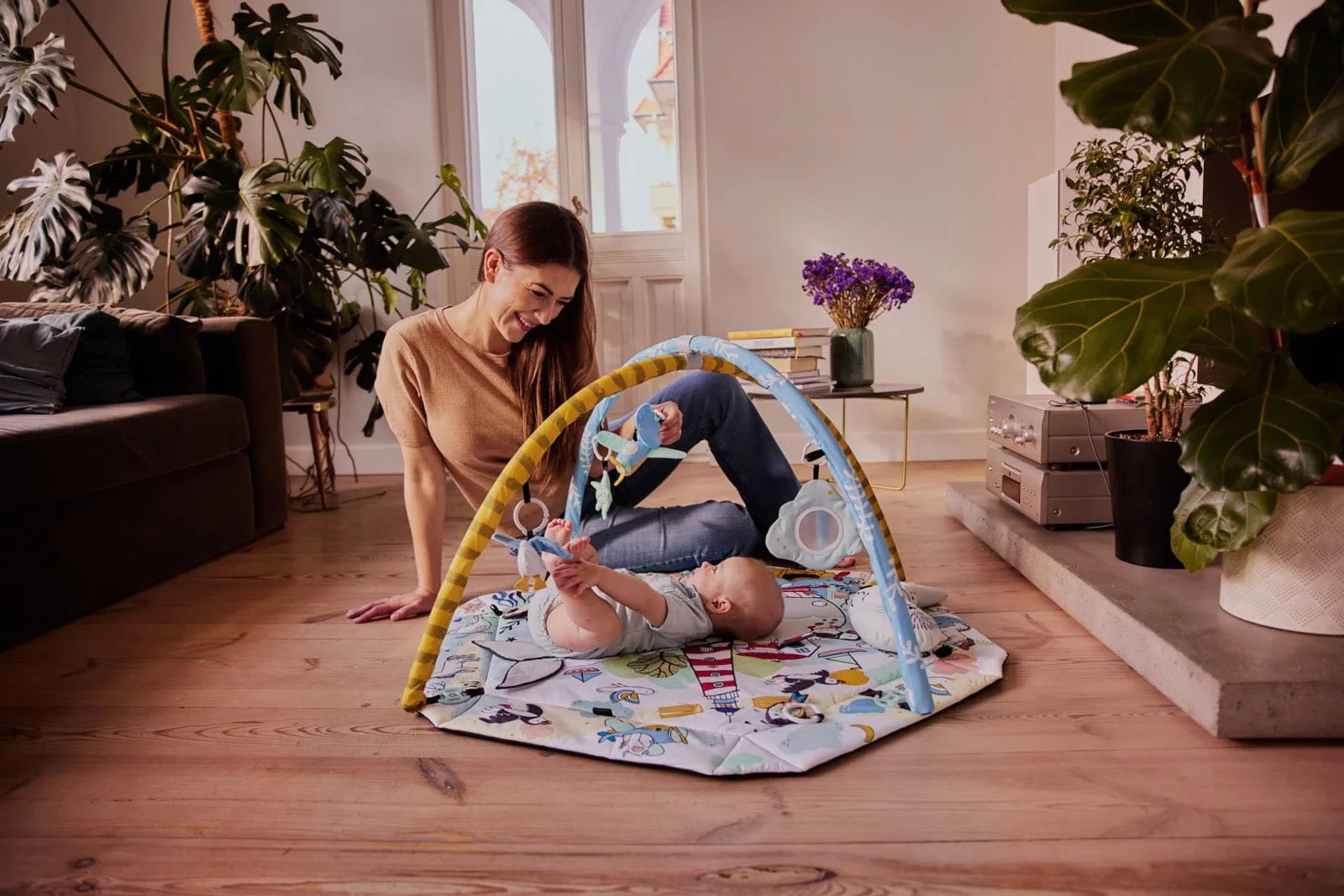 Thảm chơi thông minh cho bé từ sơ sinh Kinderkraft Smartplay Sea