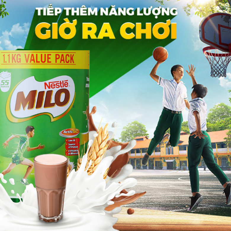 Sữa bột Nestlé Milo Australia giúp bé phát triển chiều cao và cân năng, thông minh và sáng tạo năng động vượt trội - QuaTangMe Extaste