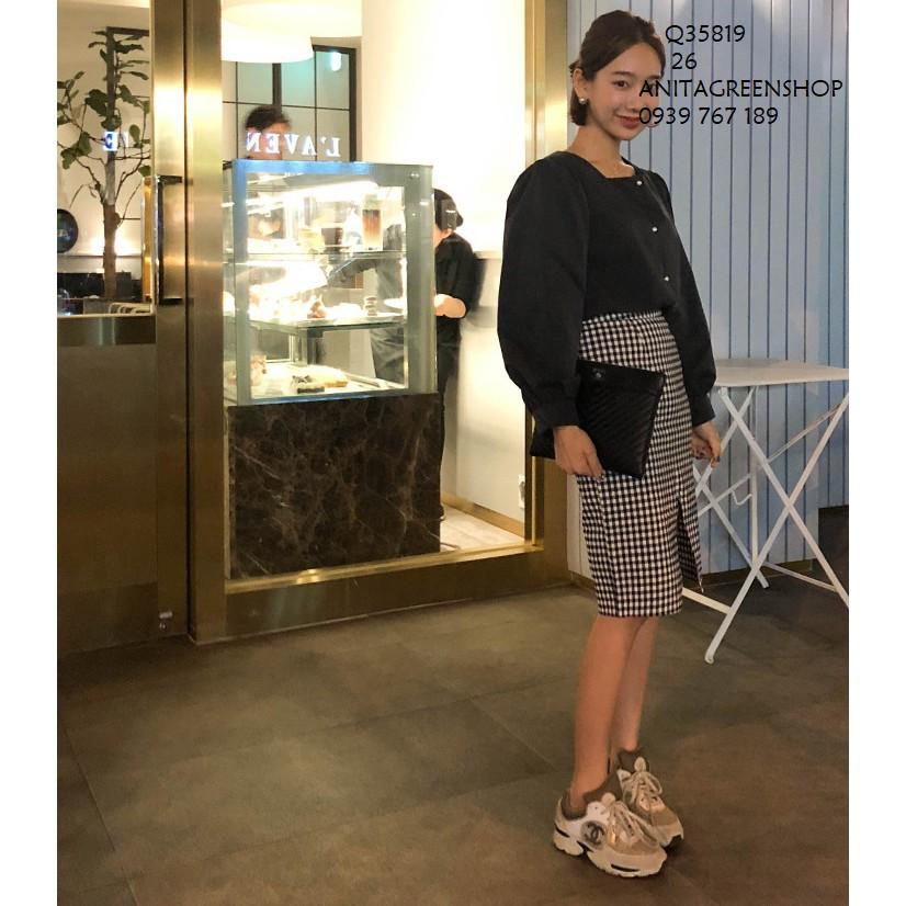 Q35819 CHÂN VÁY CARO CÔNG SỞ