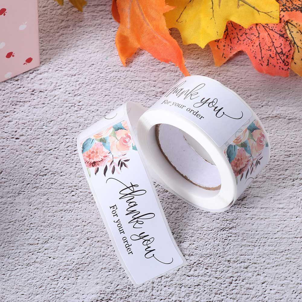 Nhãn Dán Niêm Phong Bao Thư In Chữ Thank You Độc Đáo Trang Trí Gói Quà Diy