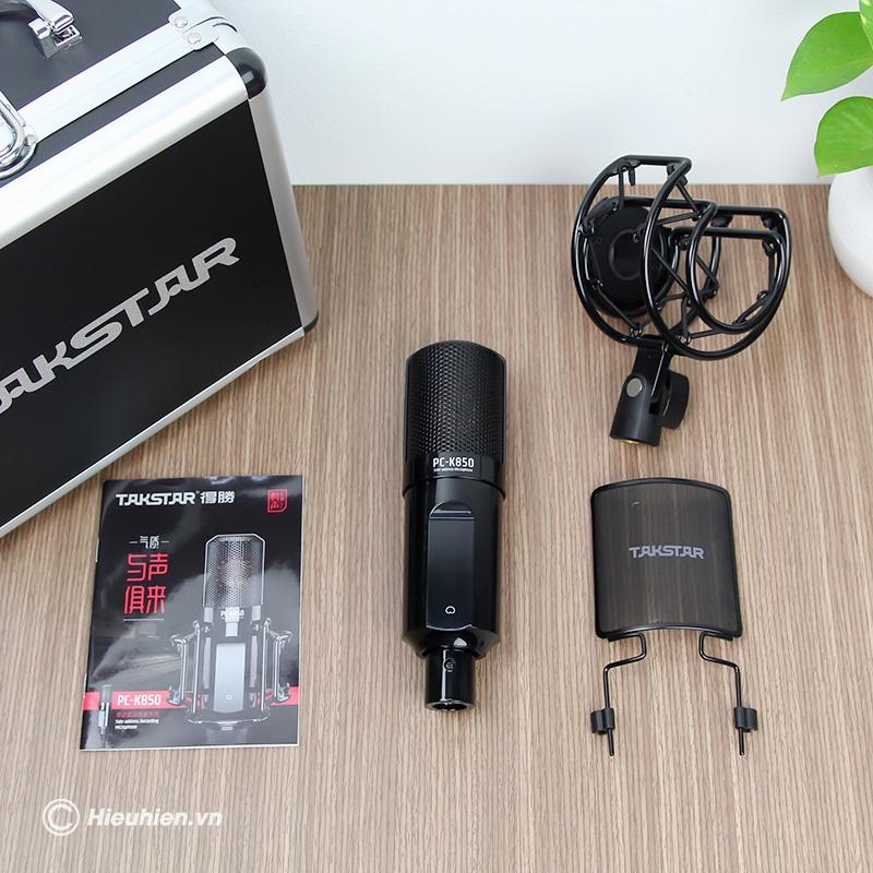 Bộ Mic Hát Livestream Sound Card ICON UPOD PRO &amp; Mic TAKSTAR PC K850 . Livestream , Thu Âm , Thu Giọng Đọc