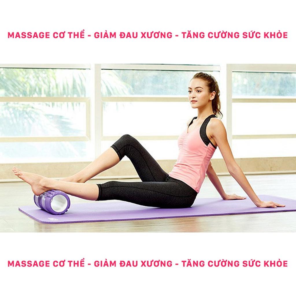 Con Lăn Foam Roller Massage, Dãn Cơ Tập Gym,Yoga Màu Đỏ