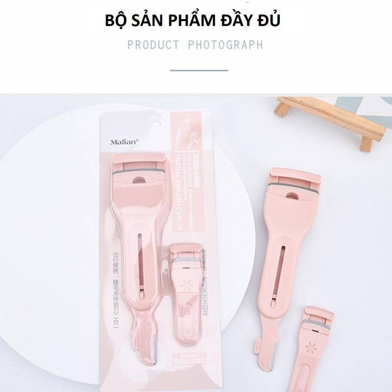 Combo 2 kẹp bấm mi siêu cong Cao cấp 3 trong 2 Malian- Kinakino Phụ kiện làm đẹp