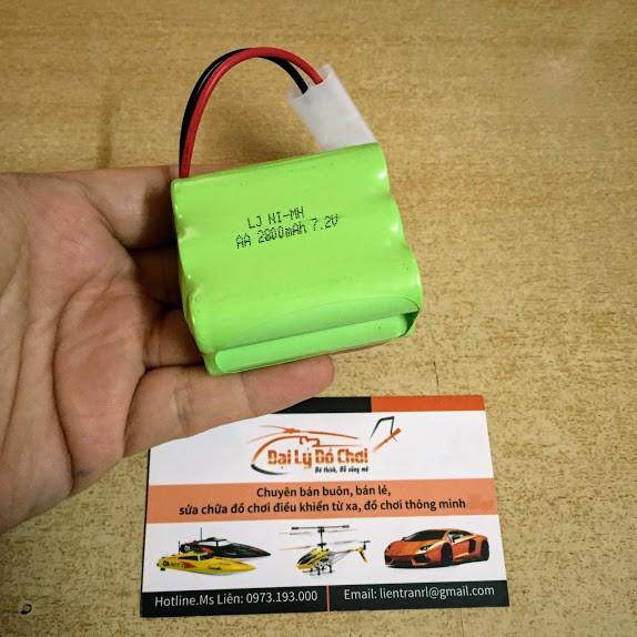 Pin sạc 7.2V dung lượng 2800mAh xếp 2 tầng chân Ket2p