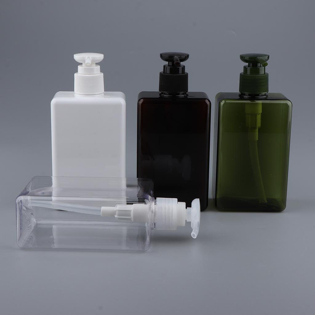 4pcs 280ml PETG Empty Pump Bottle Container for Shampoo Body Wash Lotion