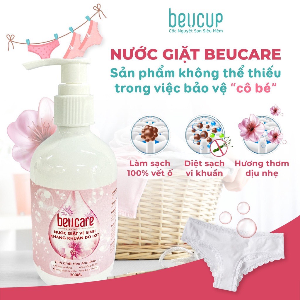 Combo 1 Cốc nguyệt san Silicone y tế Beu Cup - Băng vệ sinh kiểu mới, cốc nguyệt  san co giãn  + Kem tẩy lông OLLIE, tẩy lông bikini, nách, tay, chân, an toàn không đau rát dung tích 70ml