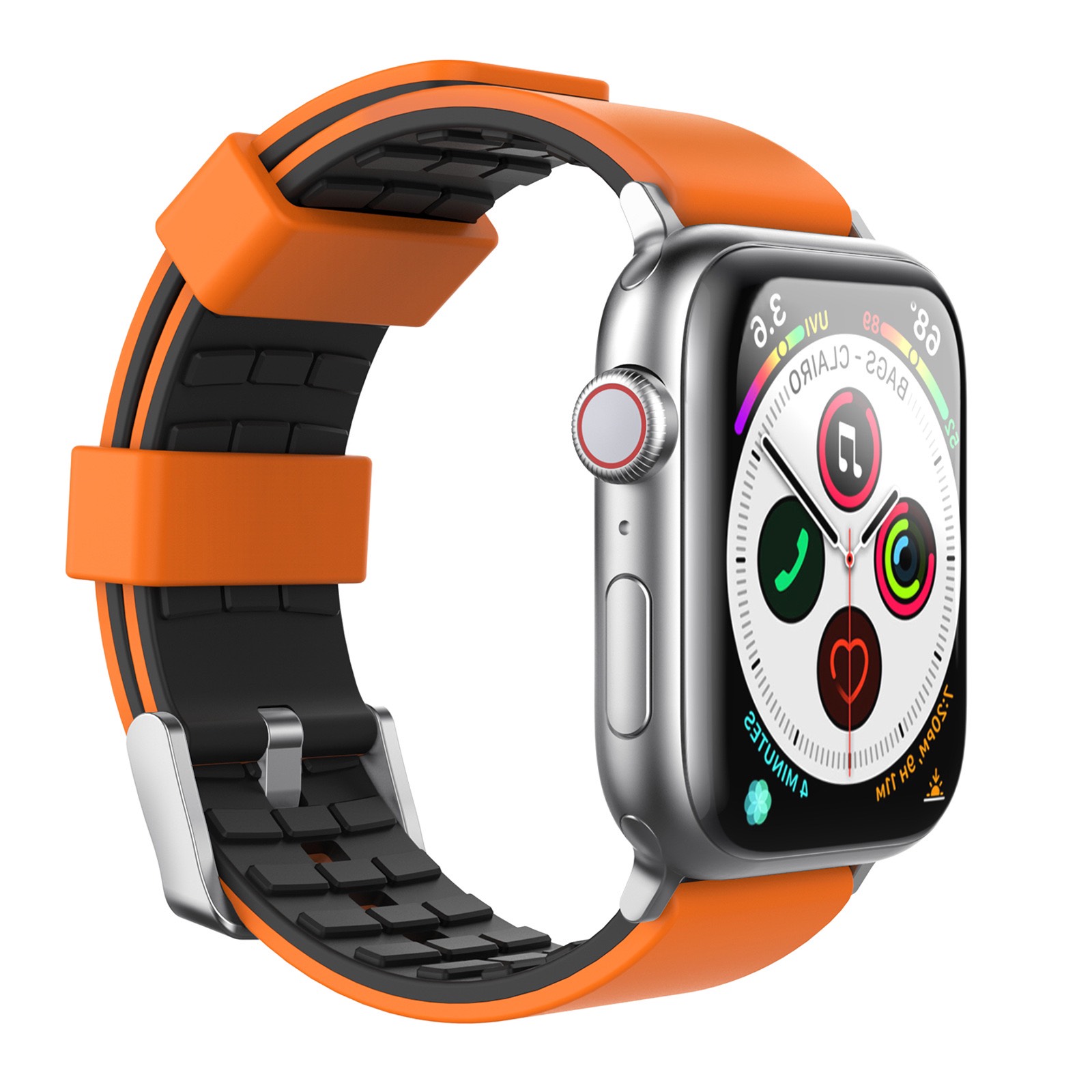 Dây Đeo Silicone Dành Cho Apple Watch Ultra / Apple Watch Series, Kai.N Sport Buckle Color Band- Hàng Chính Hãng