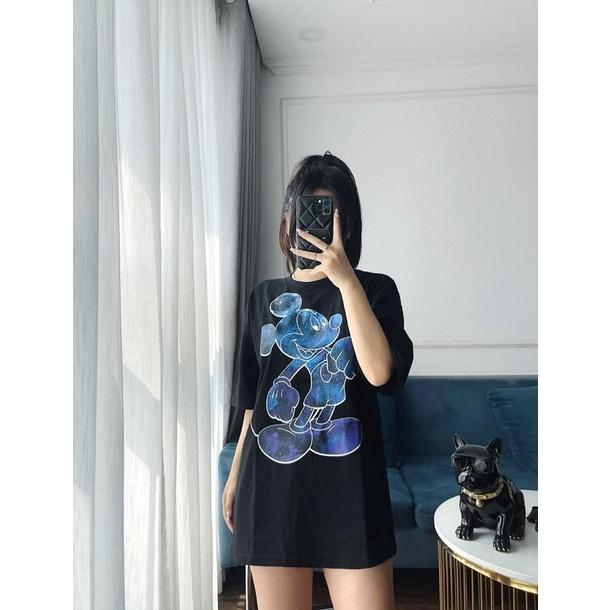 Áo phông nữ cao cấp cotton khô free size in hình mickey dành cho nam và nữ HEFS007