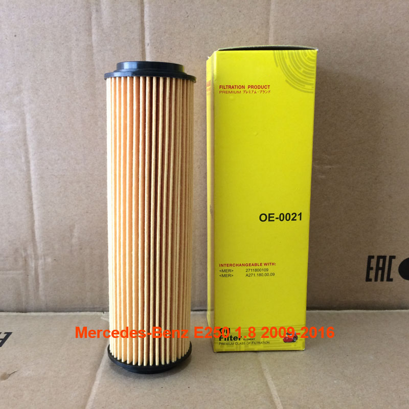 Lọc nhớt cho xe Mercedes-Benz E250 1.8 2009, 2010, 2011, 2012, 2013, 2014, 2015, 2016 A 271 180 04 09 mã OE0021-6