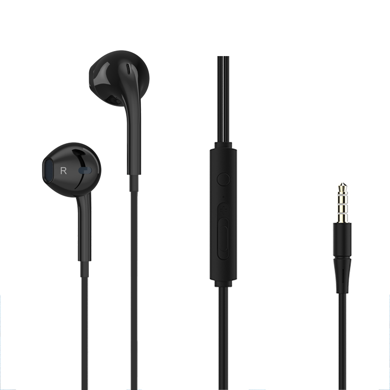 Tai nghe nhét tai có dây Jack cắm 3.5mm có Mic/Microphone VivuMax J15 - Cho iOS/Apple (iPhone/iPad), Android (Samsung, Sony, Xiaomi, Huawei, Oppo) Màu Trắng/Đen - Hàng Chính Hãng