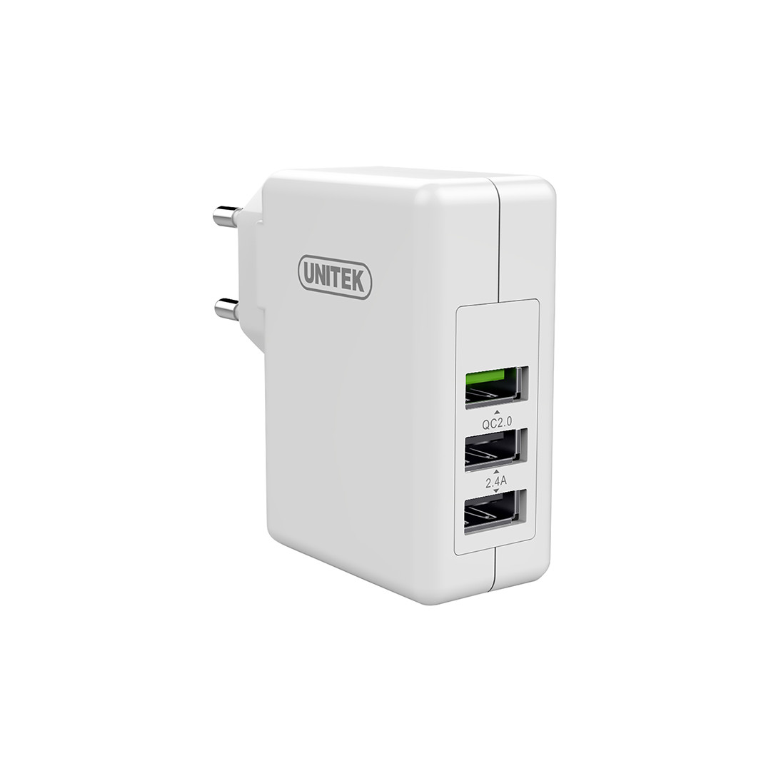 Sạc UNITEK  (3 USB)24W (Y-P 537A)  - HÀNG CHÍNH HÃNG