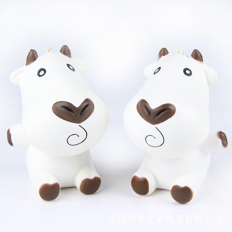 Squishy Lớn JUMBO Hình bò sữa dấu ngoặc hỏi chấm Đồ Chơi Xốp Giảm Stress Hình mềm mịn dễ Thương đàn hồi Cho Bé