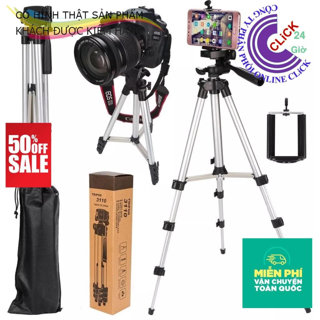 Gậy 3 Chân Tripod TF-3110 - Giá Đỡ Quay Phim Chụp Ảnh Chất Liệu Hợp Kim, Nhẹ, Chắc Chắn, Có Sức Chịu Tải Tốt