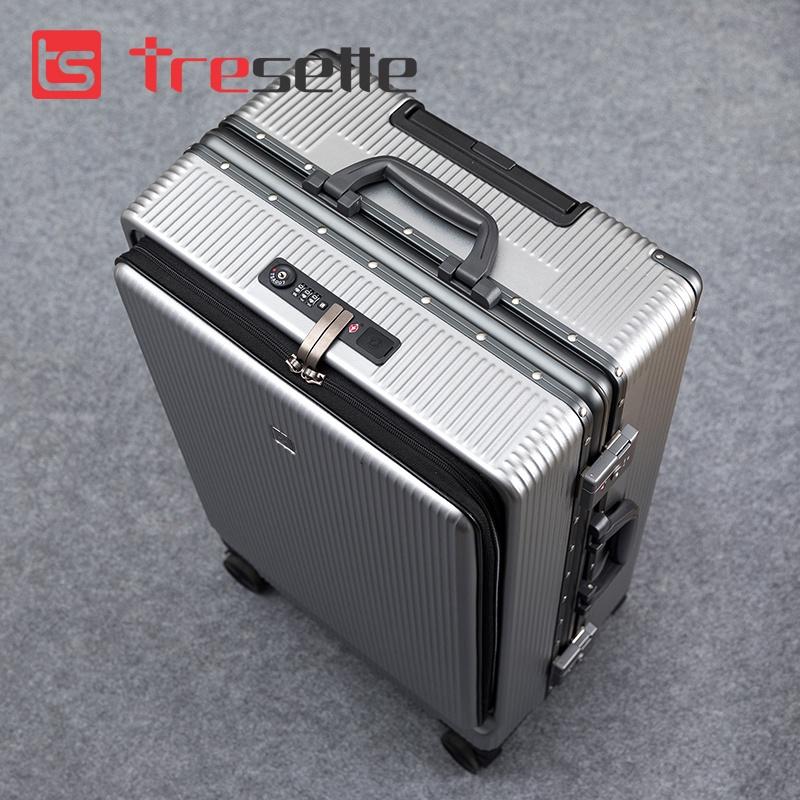 BFQ2ST500KTL: giảm 8% cho đơn từ 500K Vali khóa sập cao cấp nhập khẩu Hàn Quốc Tresette 2029 Có Ngăn Đựng Latop Vân Dọc Sang Trọng Cổng Sạc USB