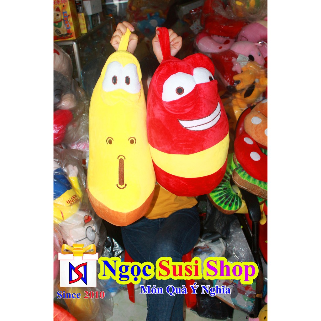 THÚ BÔNG CON SÂU ẤU TRÙNG LARVA SIÊU MỀM MỊN