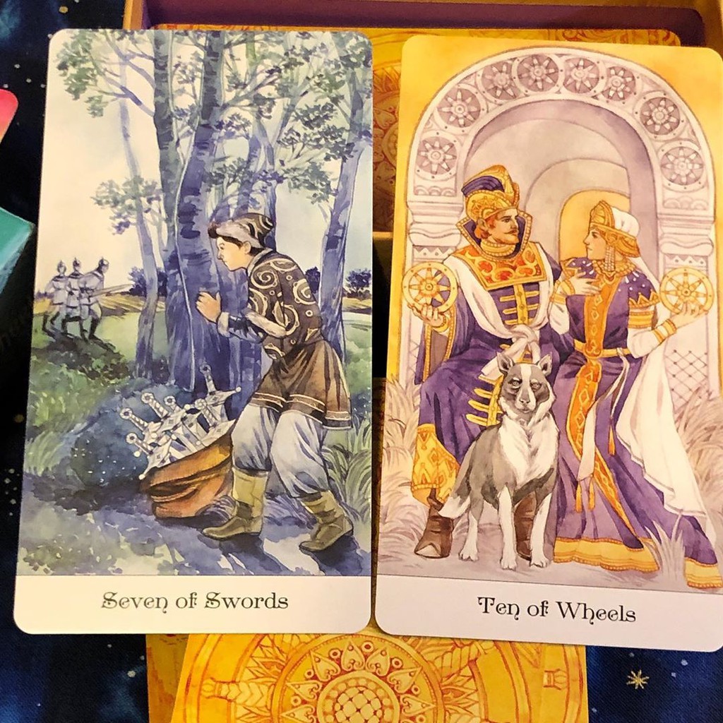 Bộ Bài Tarot Tarot of the Golden Wheel New Đẹp