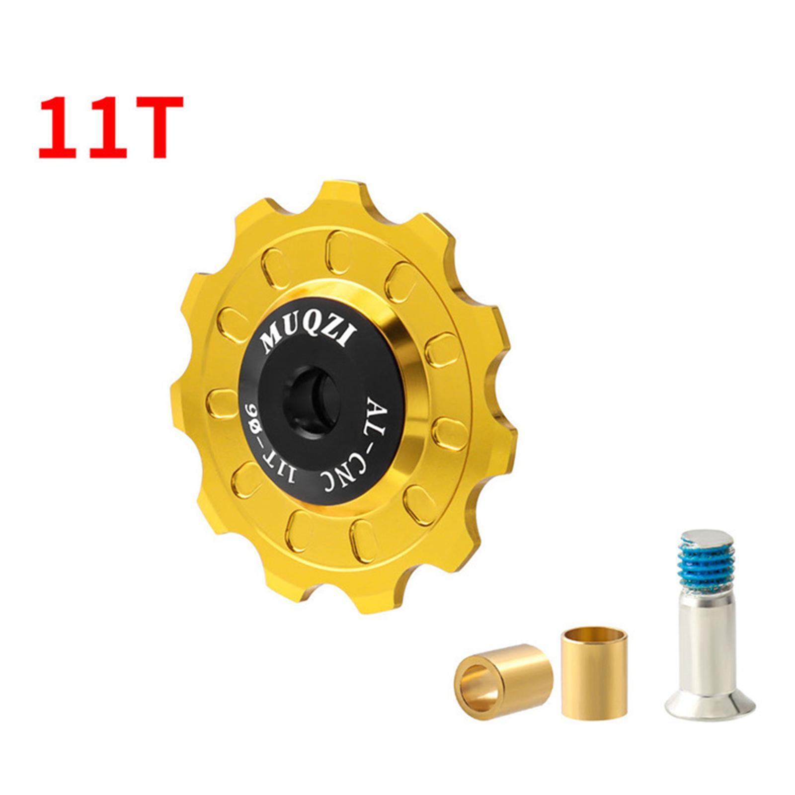 2x Bike  Wheel, Aluminum Alloy  Rear Derailleur Jockey Wheel Rear Derailleur Pulley Bike Accessories