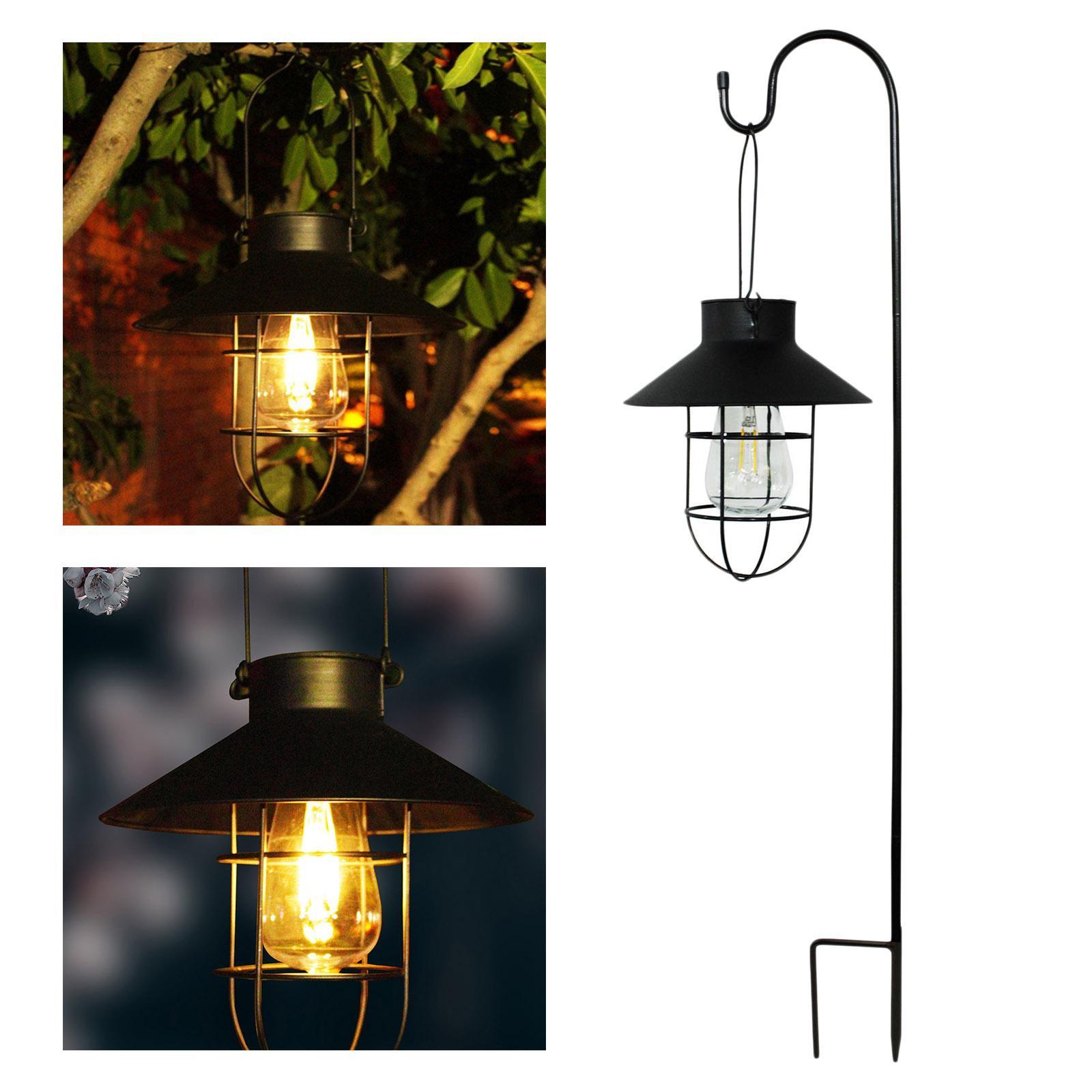 2x Solar Lantern Lamp Waterproof IP65 Lights Landscape for Patio