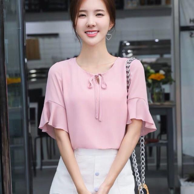 ÁO SƠ MI CỔ NƠ TAY BÈO