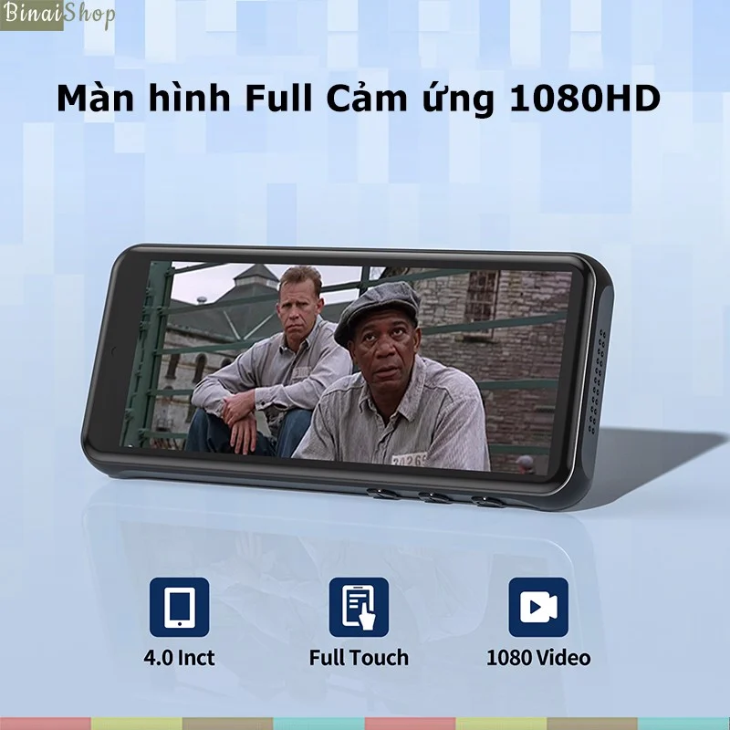 Ruizu Z80 - Máy Nghe Nhạc, Xem Phim MP4, Kết Nối Wifi, Bluetooth, Android 8.1, Màn Hình 4 Inch Full Cảm Ứng (16GB) - Hàng chính hãng