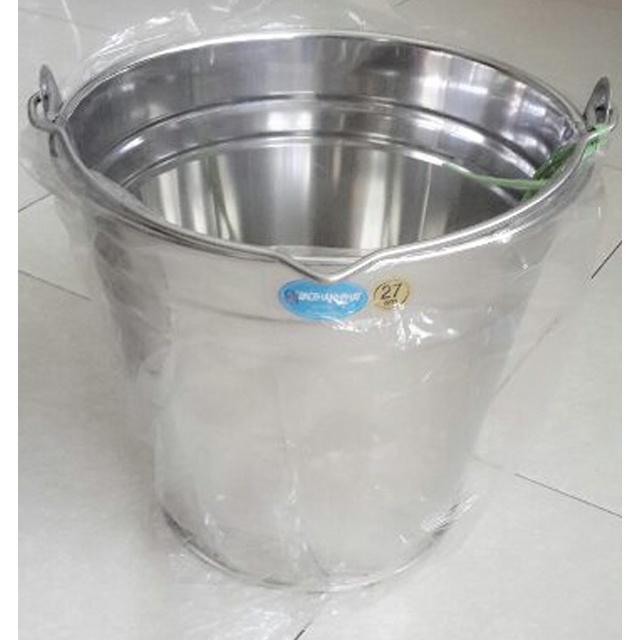 Xô inox 304 ,Xô 1 quai đựng đá, ướp lạnh đồ uống. Size : 19cm ,25 cm