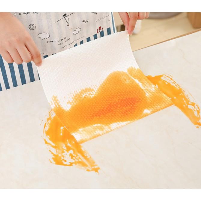 Khăn giấy lau đồ dùng nhà bếp bằng vải không dệt thấm hút nước dùng 1 lần tiện dụng