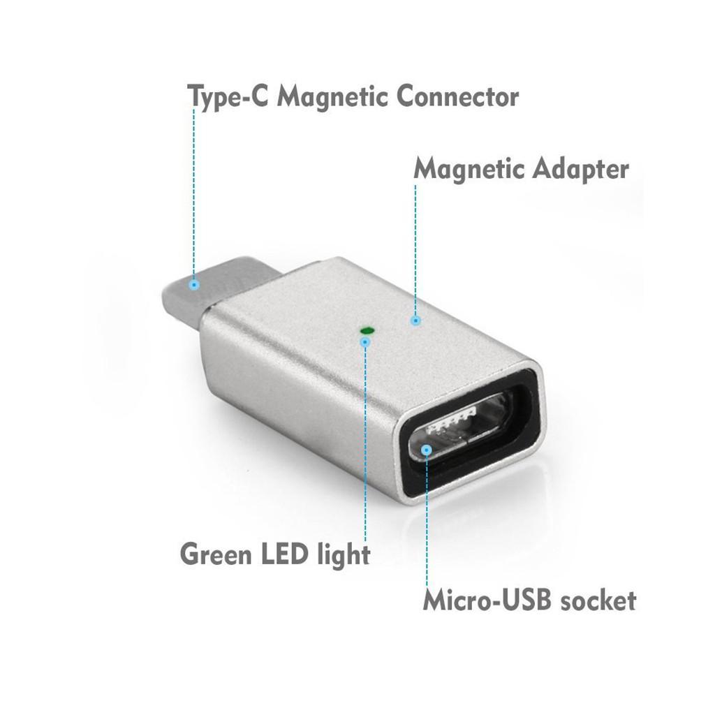 2 Pieces Micro USB to  Type C Adapter Charger Cord for  Nexus