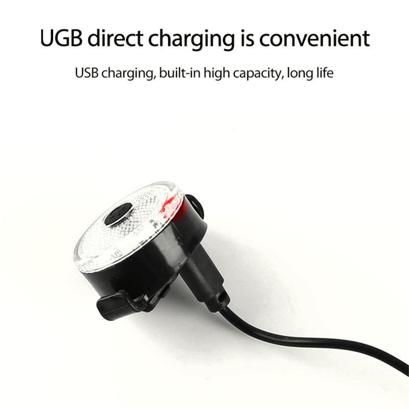 Đèn Led Gắn Đuôi Xe Đạp Nhiều Chế Độ Kèm Sạc USB Chống Thấm Nước Tiện Dụng