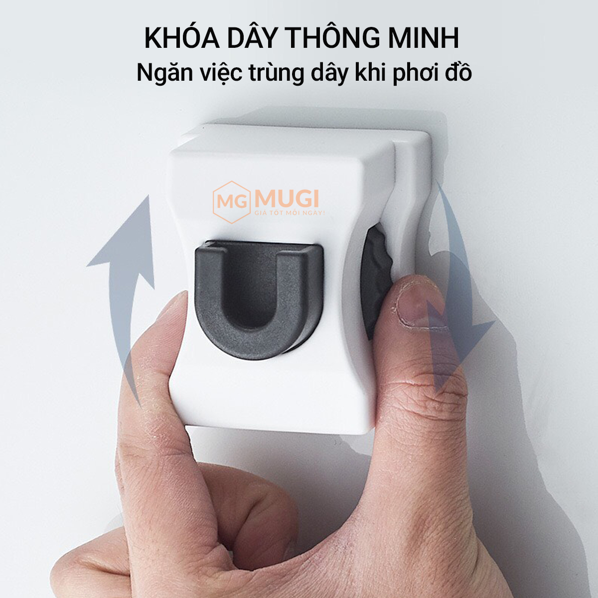 Dây phơi quần áo, dây phơi đồ thông minh gắn tường tiện lợi - MUGI